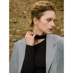 Yhpup anel artesanal de borla de coração de metal de aço inoxidável de alta qualidade 18K banhado a PVD design exclusivo acessórios de joias de moda