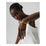 Yhpup pulseira de folhas de aço inoxidável 316l, minimalista, metálico, dourado, 18 k, à prova d'água, joia, presente de festa