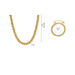 Yhpup colar de folha de aço inoxidável minimalista textura de metal colar feminino joyería acero inoxidável mujer presente de festa