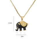 Colar Dourado Elefante da Sorte - Lafemininy