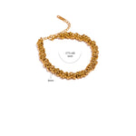 Yhpup corrente de aço inoxidável pulseira grossa à prova dwaterproof água jóias declaração metal брасты на руку жletiкие presente das meninas