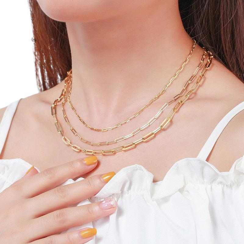 Colar Grosso de Prata 925 Elos Longos - Lafemininy