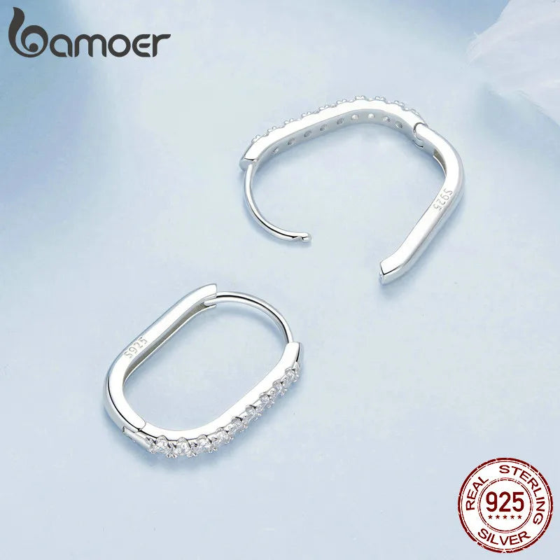 Brinco de Prata 925 com Zircônia - Lafemininy