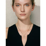 Yhpup requintado zircônia cúbica cruz pingente cnc colar resistente à água 316l aço inoxidável delicado jóias acessórios presente