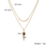 Colar Duplo com Pingente Festa - Lafemininy