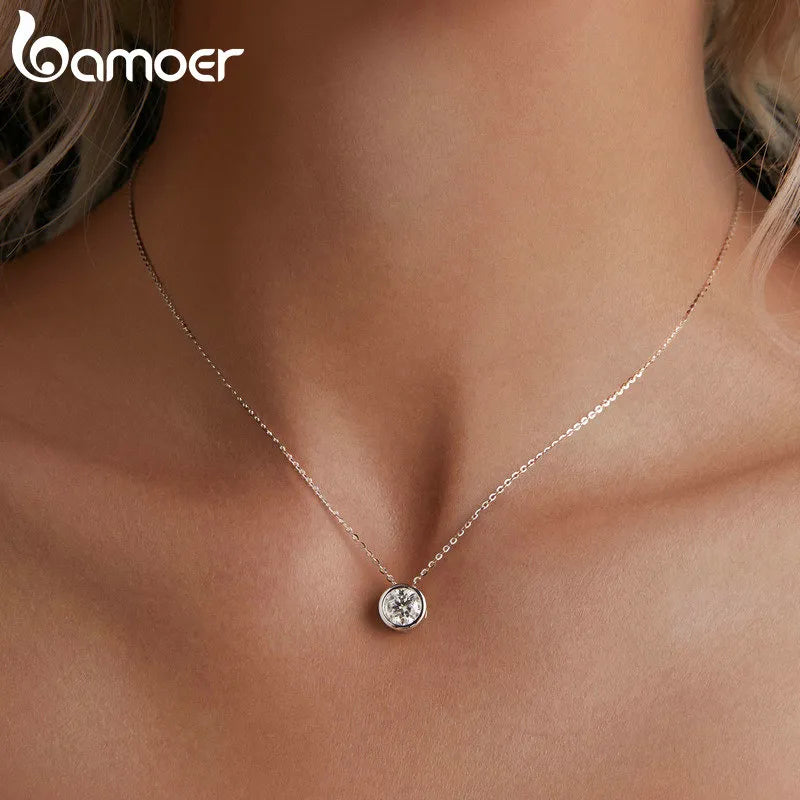 Colar de Prata 925 com Diamante Moissanite - Lafemininy