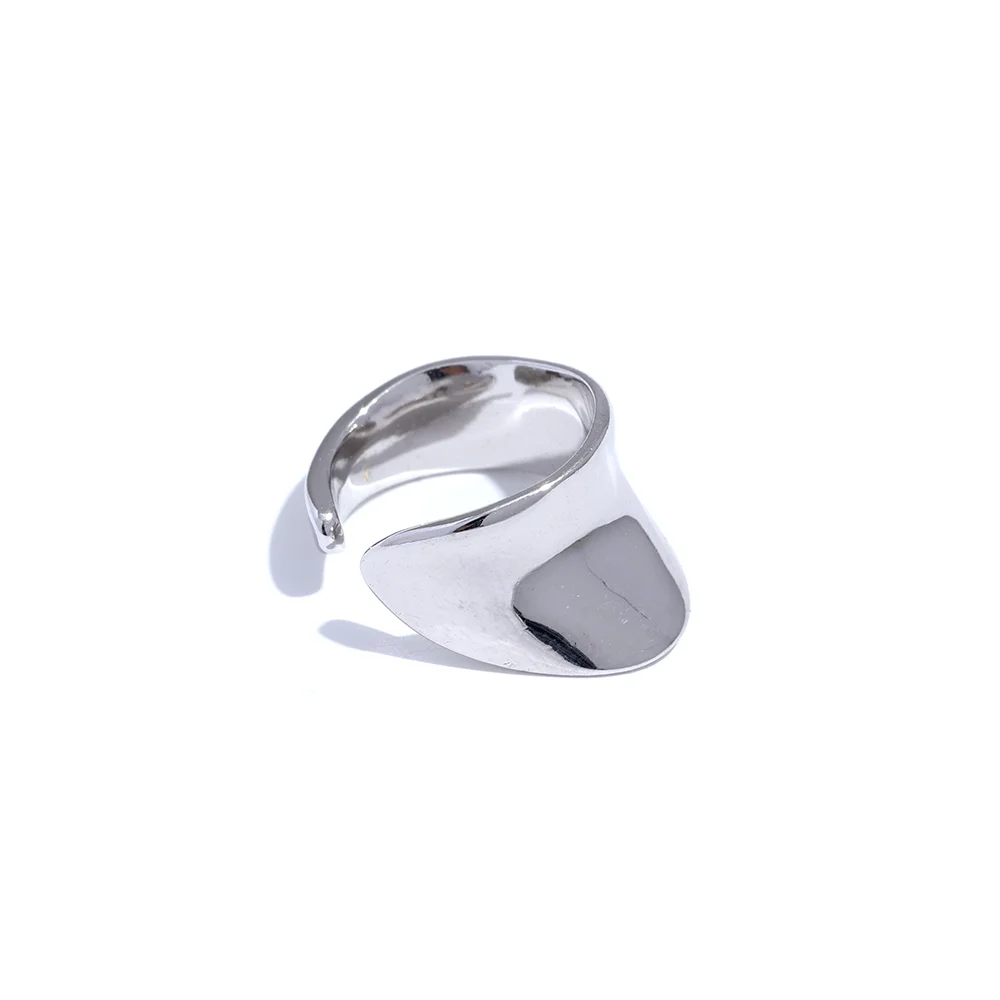 Yhpup-Minimalista Ampla Prata Esterlina Suave Geométrica INS Brincos, Sem Orelha Buraco, Clipes Côncavos em Encantos, Presente Da Jóia, Moda, 1Pc