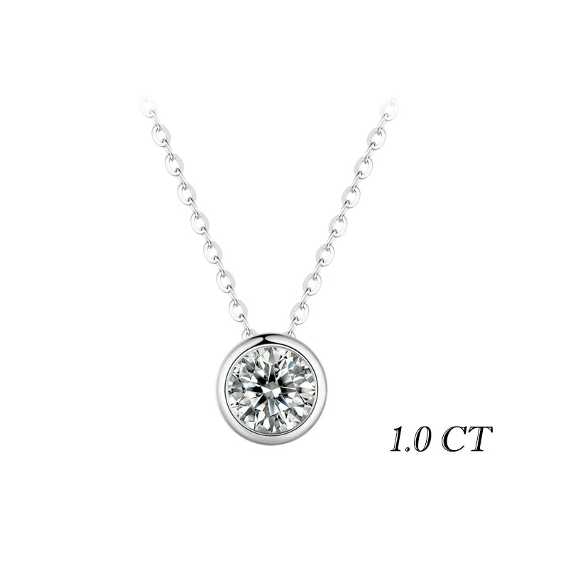 Colar de Prata 925 com Diamante Moissanite - Lafemininy