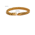 Yhpup tamanho 235*8mm de alta qualidade aço inoxidável redondo cubana corrente pulseira masculina moda grossa texturizada jóias à prova ferrugem