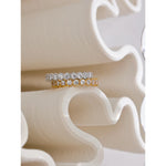 Yhpup requintado branco zircônia cúbica bling aço inoxidável clássico fino chique anel de luxo noivado casamento moda jóias presente