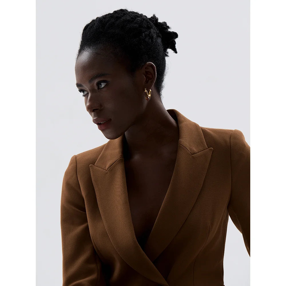 Yhpup moda ácido acético acrílico aço inoxidável v forma triângulo hoop brincos para mulheres temperamento charme jóias presente