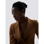 Yhpup moda ácido acético acrílico aço inoxidável v forma triângulo hoop brincos para mulheres temperamento charme jóias presente