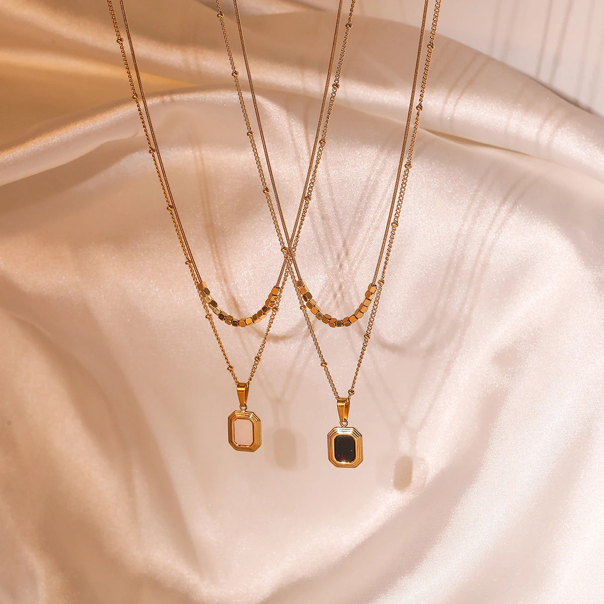 Colar Duplo com Pingente Festa - Lafemininy