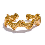 Yhpup prata esterlina torcida geométrica orelha ossos jóias para mulheres metal orelha-clipe manguito em brincos presente minimalista novo