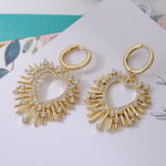 Brinco Coroa com Zircônia Cúbica - Lafemininy