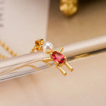 Colar com Pingete Menino ou Menina em Zircônia - Lafemininy