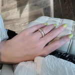 Anel Duplo com Strass - Lafemininy