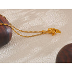 Yhpup-Colar De Pingente De Coração De Anjo, Aço Inoxidável, 18K PVD Banhado, Impermeável, Expressando Amor, Bênção, Jóias Presente, Acessórios