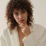 Yhpup pedra turquesa natural anel de aço inoxidável verão bohemia mulher jóias na moda barato aberto anel de dedo acessório