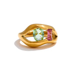 Yhpup tamanho 678 moda exclusivo design labial anel para mulheres banhado a ouro zircônia cúbica aço inoxidável joias de dedo recém chegados