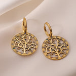 Brinco Árvore da Vida Cravejado com Zircônia - Lafemininy