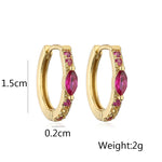 Argola Cravejada com Zircônia - Lafemininy