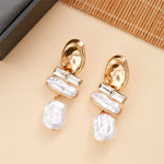 Brinco Duplo com Pérola - Lafemininy