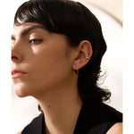 Yhpup 1 peça moda prata esterlina 925 clipes manguito não perfurado zircão clipe em brincos para mulheres delicado moda joias presente