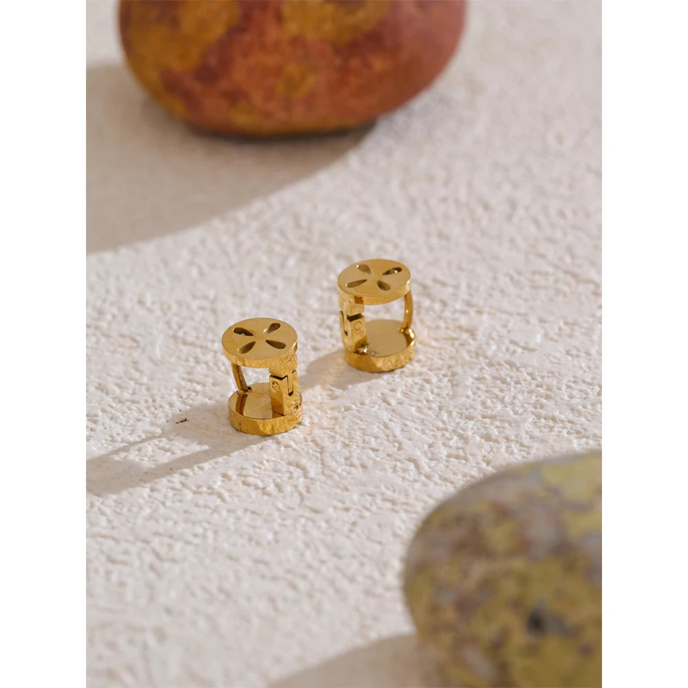 Yhpup alta qualidade concha natural dupla face redonda brincos design exclusivo 2025 chegadas popular moda jóias presente