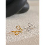 Anel Dourado, Anel de Luxo, Anel ouro, Anel com pedra, Anel regulável, Anel Luxuoso, Anel Coração