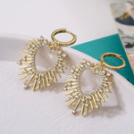 Brinco Coroa com Zircônia Cúbica - Lafemininy