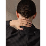 Yhpup 678 # Anel dourado de zircônia cúbica brilhante delicado, aço inoxidável 316l, joias elegantes da moda para mulheres, acessórios banhados a pvd