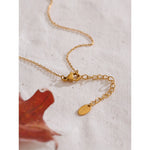 Yhpup qualidade mais grosso natural concha pingente colar corrente de ouro aço inoxidável versátil popular estilo coreano jóias presente