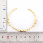 Nidin-Banhado a Ouro Inlay Pulseiras de Zircão para Mulheres, Pulseiras Simples, Luxo Leve, Joalheria Ajustável, Tendência da Moda, Nova