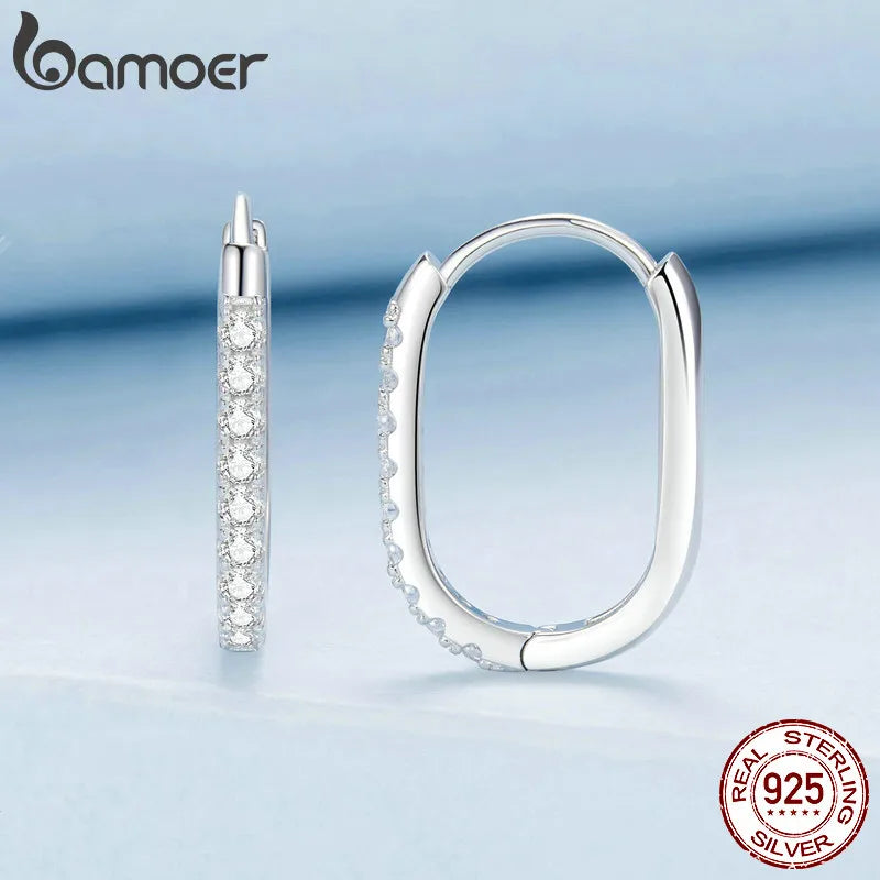 Brinco de Prata 925 com Zircônia - Lafemininy