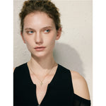 Yhpup cnc moda pingente colar requintado zircônia cúbica cruz 18k ouro pvd banhado tendência delicado jóias únicas atacado