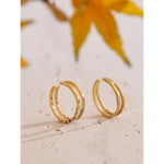 Yhpup requintado natural concha coração zircônia anel de dupla camada 18k cor ouro pvd banhado a aço inoxidável joias ajustáveis