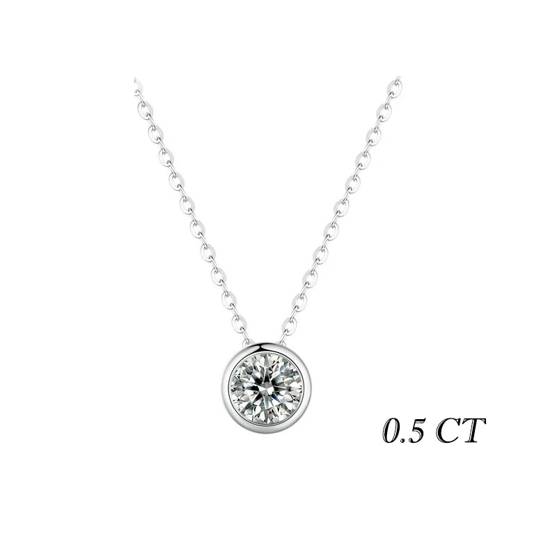 Colar de Prata 925 com Diamante Moissanite - Lafemininy