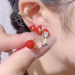 Brinco Estilo Rosas Vermelhas - Lafemininy