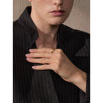 Yhpup 678 # Anel de dedo de ligação de zircônia cúbica de aço inoxidável de alta qualidade joias requintadas e elegantes presente diário para auto