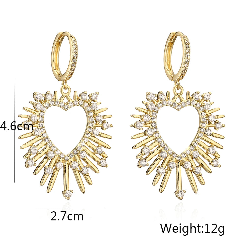 Brinco Coroa com Zircônia Cúbica - Lafemininy