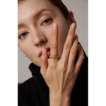 Yhpup sol estrela lua anel de aço inoxidável jóias elegante metal celestial feminino anel joyería acero inoxidável mujer presente novo