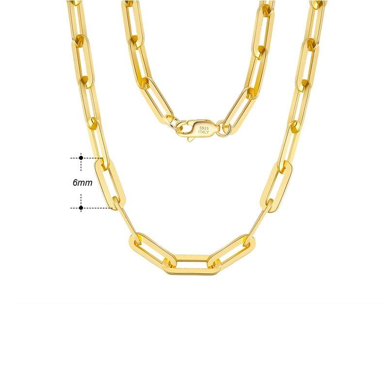 Colar Grosso de Prata 925 Elos Longos - Lafemininy