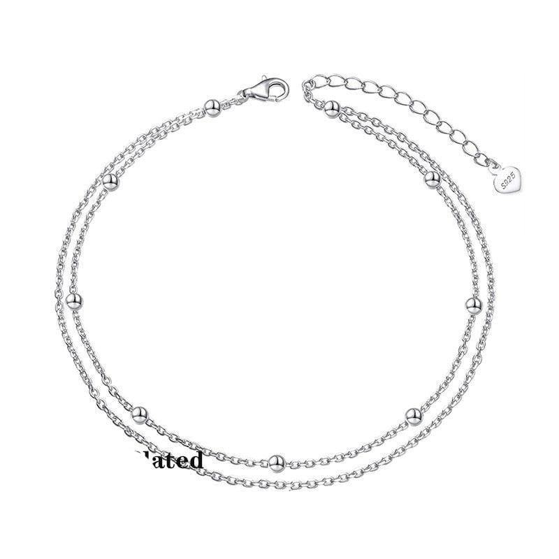 Tornozeleira de Prata 925 Riviera - Lafemininy