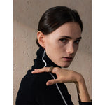 Yhpup 678 # Anel de empilhamento de quatro dedos de metal de aço inoxidável distintivo charme à prova d'água acessórios de joias incomuns da moda