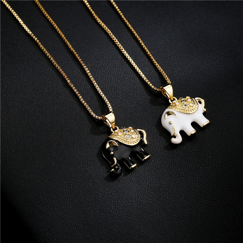 Colar Dourado Elefante da Sorte - Lafemininy