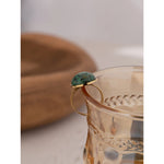 Yhpup temperamento verde pedra natural abertura anéis para mulheres de aço inoxidável punk jóias declaração anel de metal anillos mujer