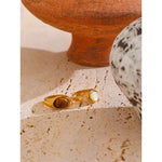 Anel Dourado, Anel de Luxo, Anel ouro, Anel com pedra, Anel regulável, Anel Luxuoso, Anel Concha