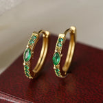 Argola Cravejada com Zircônia - Lafemininy