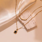 Colar Duplo com Pingente Festa - Lafemininy